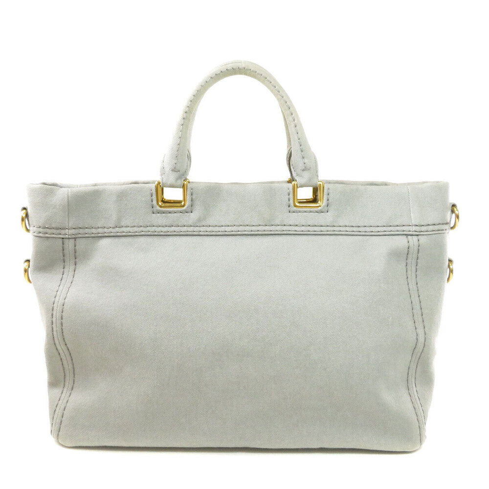 Prada Gray Canapa tote bag canvas Gray